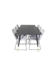 Matgrupp Dipp med Muce matstolar, 180 × 90 cm