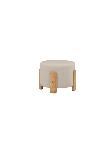 Fåtölj Coffey Ottoman, Vit