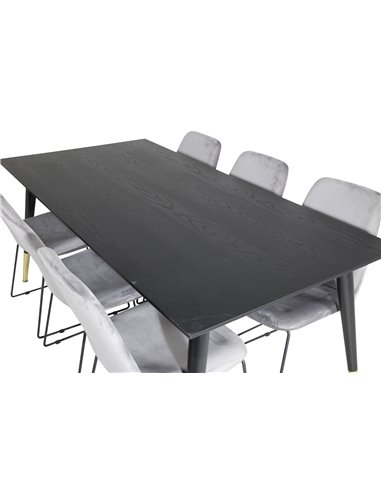 Matgrupp Dipp med Muce matstolar, 180 × 90 cm