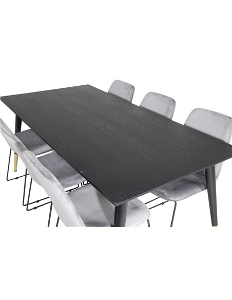 Matgrupp Dipp med Muce matstolar, 180 × 90 cm