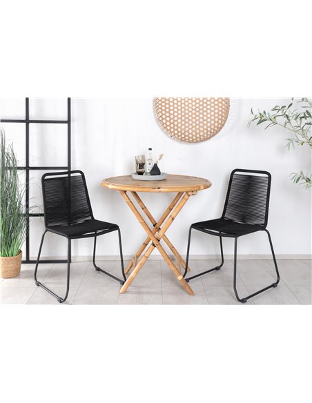 Matgrupp Cane med stolarna Lindos