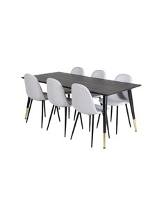 Matgrupp Dipp med Polar matstolar, 180 × 90 cm 2