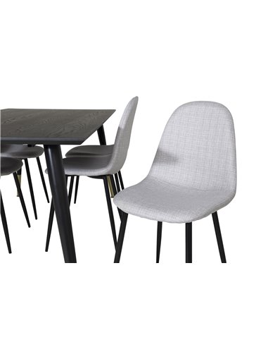 Matgrupp Dipp med Polar matstolar, 180 × 90 cm