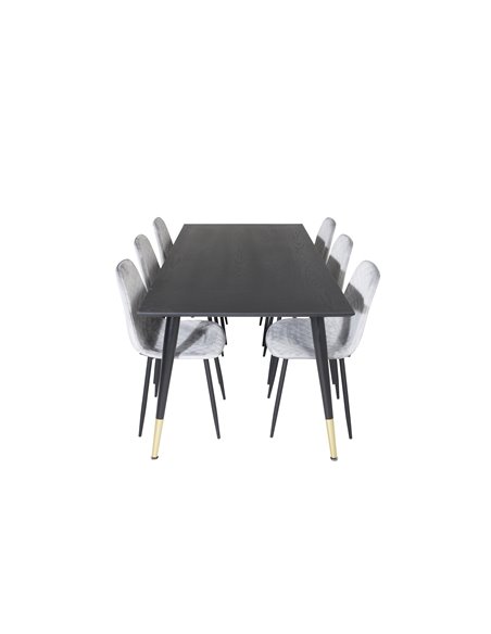 Matgrupp Dipp med Polar matstolar, 180 × 90 cm