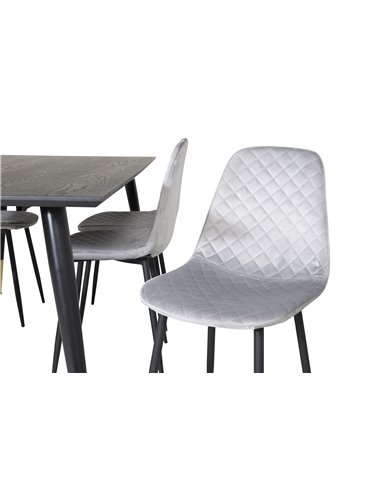 Matgrupp Dipp med Polar matstolar, 180 × 90 cm