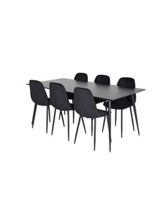 Matgrupp Silar med Polar matstolar, 180 × 90 cm 2