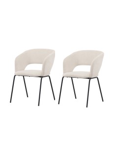 Matstol Day, Offwhite/Svart 2