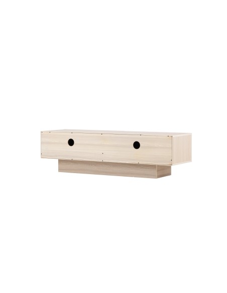 TV-bänk Cuenca, 160 cm, Vitlaserad