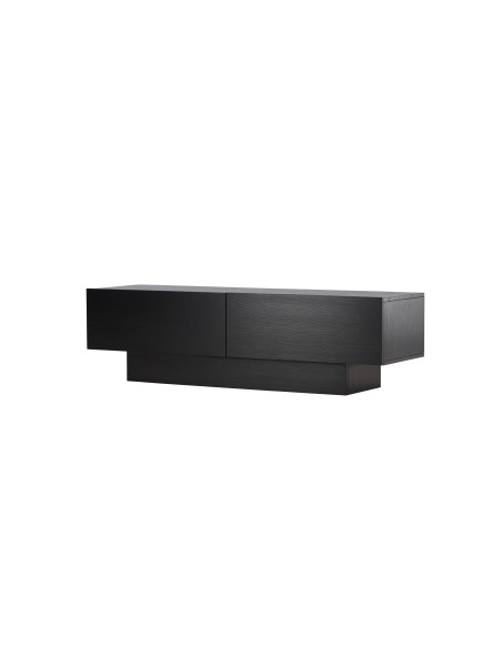 TV-bänk Cuenca, 160 cm, Svart