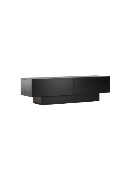 TV-bänk Cuenca, 160 cm, Svart