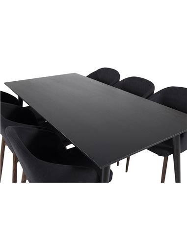 Matgrupp Dipp med Arch matstolar, 180 × 90 cm