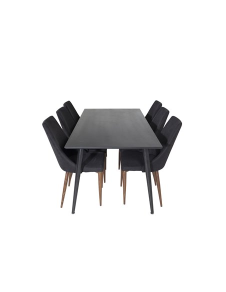 Matgrupp Dipp med Leone matstolar, 180 × 90 cm