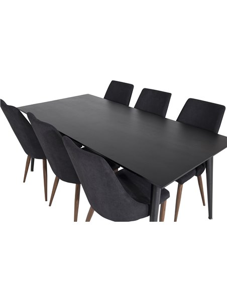 Matgrupp Dipp med Leone matstolar, 180 × 90 cm