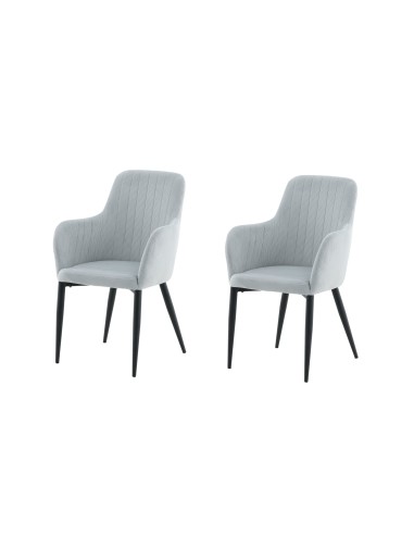Matstol Comfort, Ljusgrå/Svart