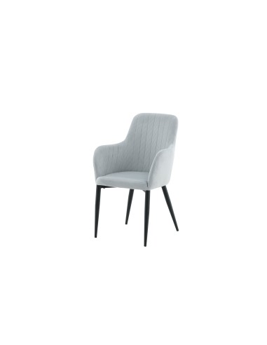 Matstol Comfort, Ljusgrå/Svart