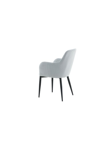 Matstol Comfort, Ljusgrå/Svart