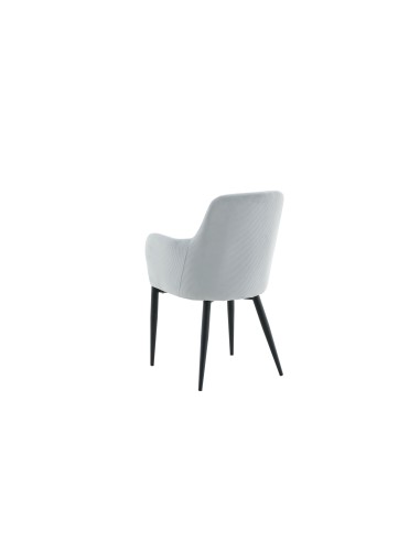 Matstol Comfort, Ljusgrå/Svart