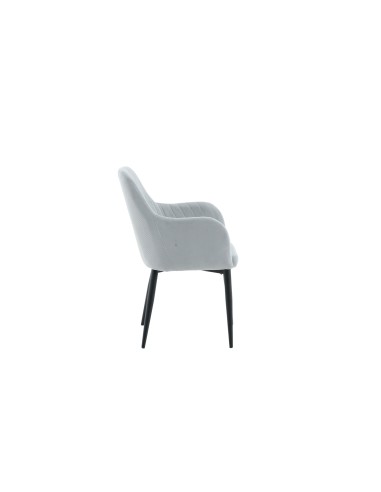 Matstol Comfort, Ljusgrå/Svart