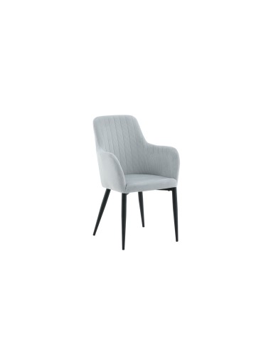 Matstol Comfort, Ljusgrå/Svart