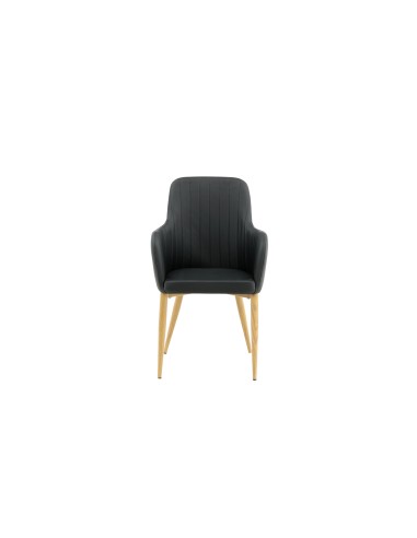 Matstol Comfort, Svart/Natur