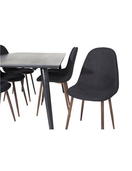 Matgrupp Dipp med Polar matstolar, 180 × 90 cm