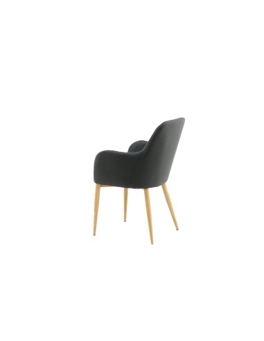 Matstol Comfort, Svart/Natur