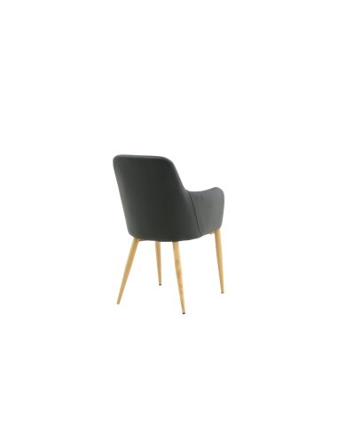Matstol Comfort, Svart/Natur