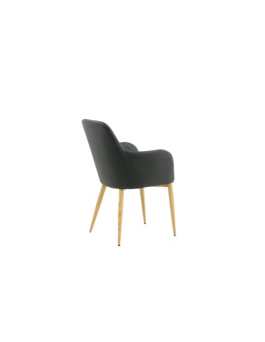 Matstol Comfort, Svart/Natur
