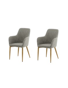 Matstol Comfort, Grå/Natur