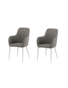 Matstol Comfort, Grå/Vit