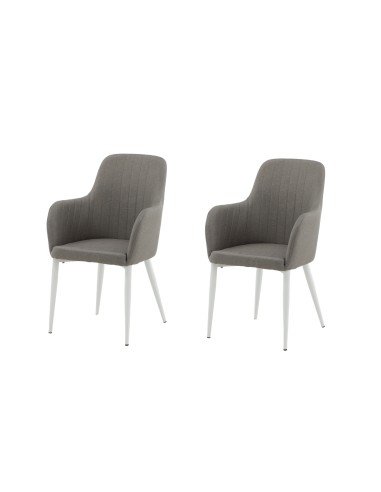 Matstol Comfort, Grå/Vit