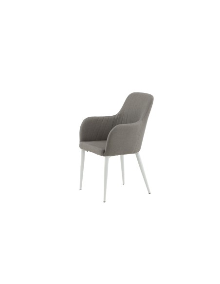 Matstol Comfort, Grå/Vit