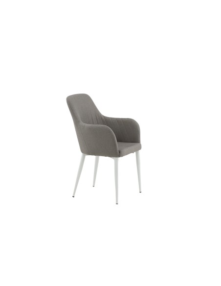 Matstol Comfort, Grå/Vit