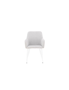 Matstol Comfort, Ljusgrå/Vit