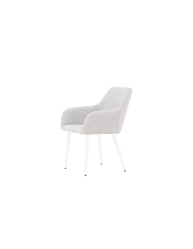 Matstol Comfort, Ljusgrå/Vit