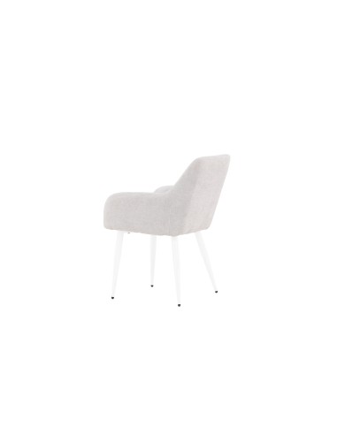 Matstol Comfort, Ljusgrå/Vit
