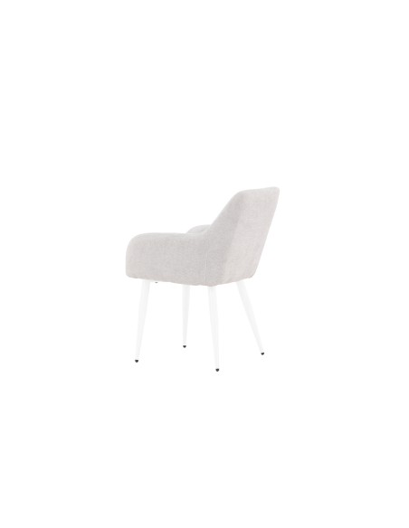 Matstol Comfort, Ljusgrå/Vit