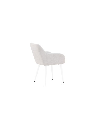 Matstol Comfort, Ljusgrå/Vit