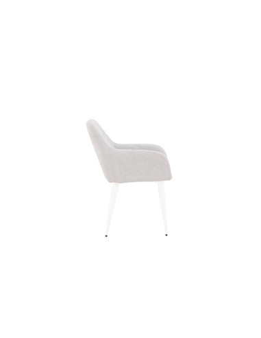 Matstol Comfort, Ljusgrå/Vit