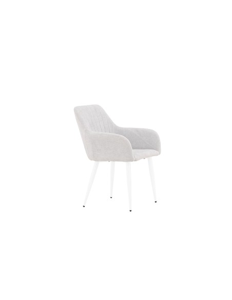 Matstol Comfort, Ljusgrå/Vit