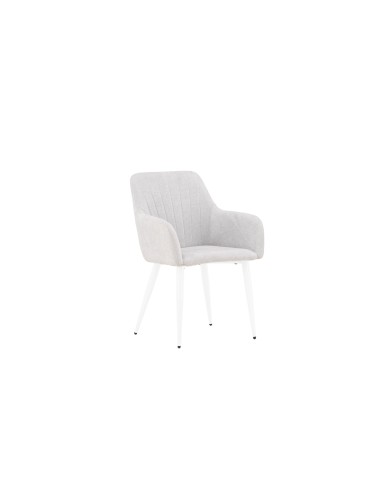 Matstol Comfort, Ljusgrå/Vit