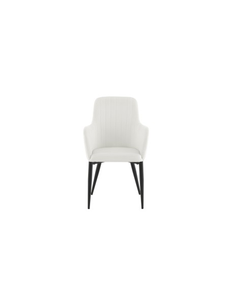Matstol Comfort, Vit/Svart