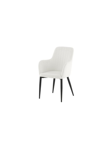 Matstol Comfort, Vit/Svart