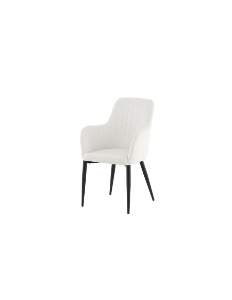 Matstol Comfort, Vit/Svart