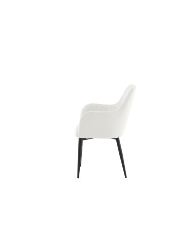 Matstol Comfort, Vit/Svart