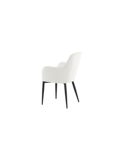 Matstol Comfort, Vit/Svart