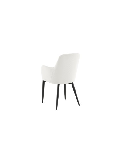 Matstol Comfort, Vit/Svart
