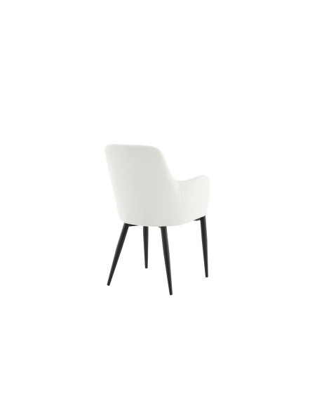 Matstol Comfort, Vit/Svart