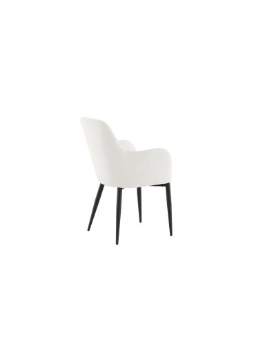 Matstol Comfort, Vit/Svart