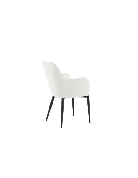 Matstol Comfort, Vit/Svart